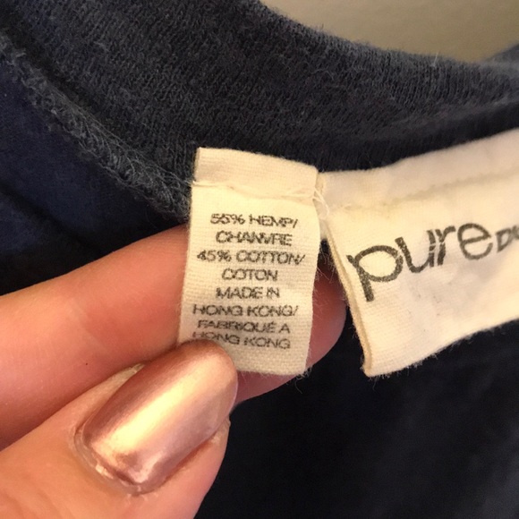 DKNY Pure Navy and Cream T-shirt - Picture 4 of 7